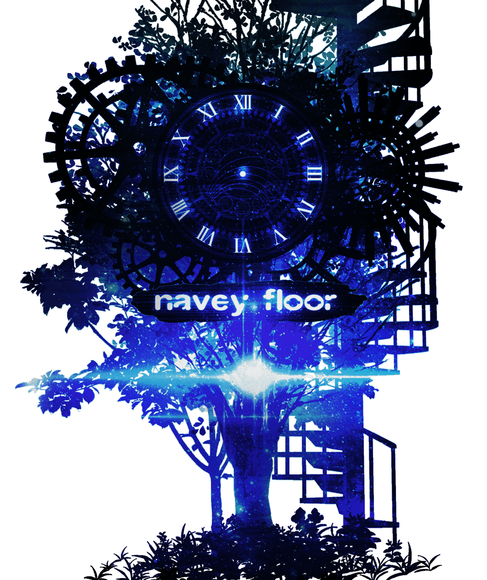 navey floor clock